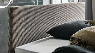 Luxusní čalouněná postel AVOLA Taupe manželské dvojlůžko