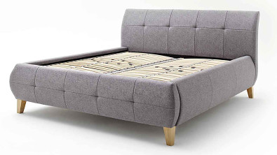 Luxusní čalouněná postel Postelia MATHEO s úložným prostorem, nohy DUB, 180x200 cm Obrázek