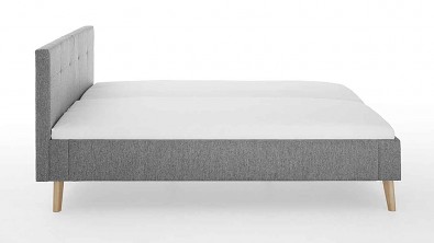 Luxusní čalouněná postel JAZZ Grey manželské dvojlůžko