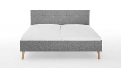 Luxusní čalouněná postel JAZZ Grey manželské dvojlůžko