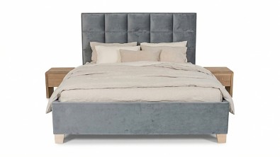 Čalouněná postel ALTO s konstrukcí z masivního rámu