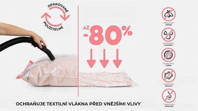 Sada 2ks vakuových úložných pytlů Compactor Aspispace