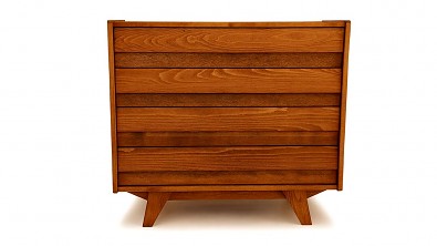 Dřevěná komoda z masivu PATTI 4 zásuvky