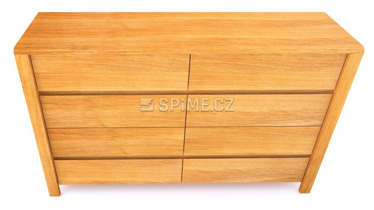 Dřevěná komoda z masivu STONE, Materiál: Masiv Dub, Odstín: Olej Transparent - 02