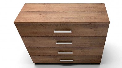 Dřevěná komoda z masivu VERONA 4x zásuvka