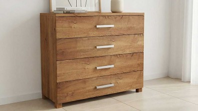 Dřevěná komoda z masivu VERONA 4x zásuvka