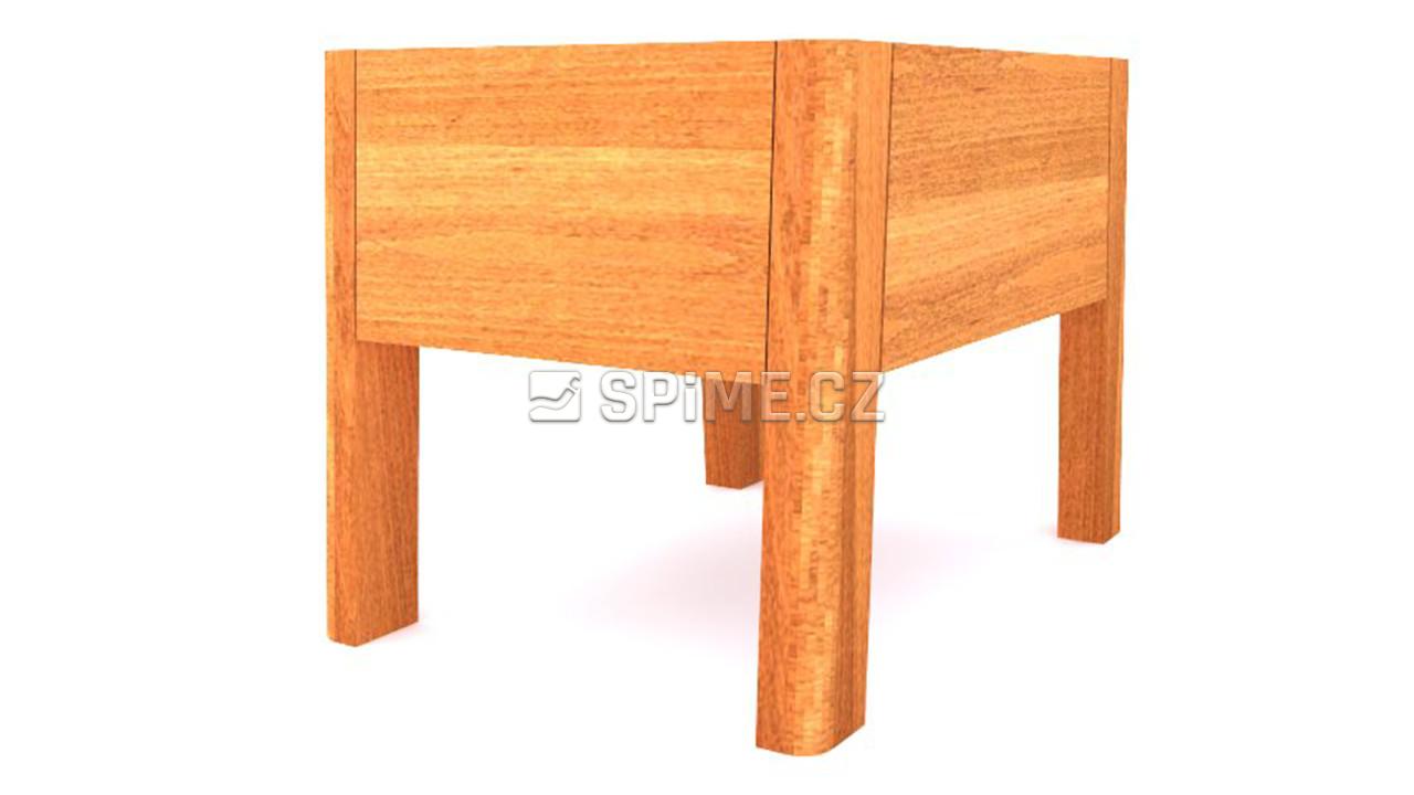 Noční stolek z masivu Giulia - Buk Olive Braun