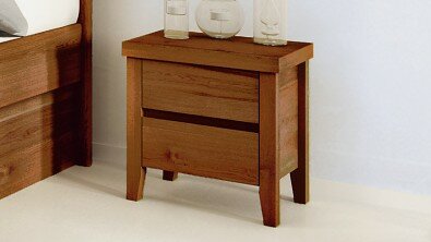 Dřevěný noční stolek z masivu IBIZA, Materiál: Masiv Dub, Odstín: Olej Nuss Braun #04