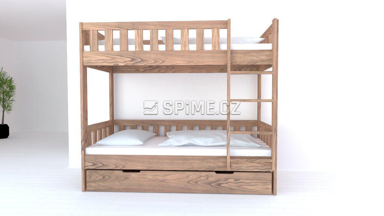Patrová postel z masivu CHILD Buk 90-90