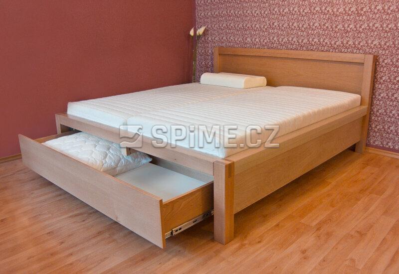Manželské postele s úložným prostorem