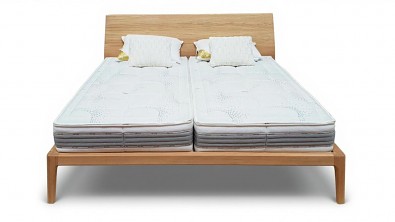 Postel z masivu GIULIA dvoulůžko, Materiál: Masiv Dub, Odstín: Olej OSMO Transparent