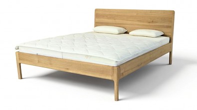 Dubová postel z masivu ROMA, dub. povrchová úprava OSMO