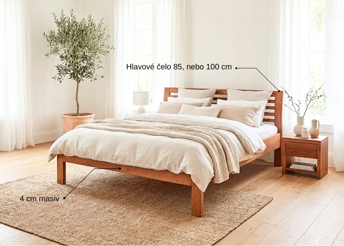 Postel z masivu GARBIELA - buk masiv