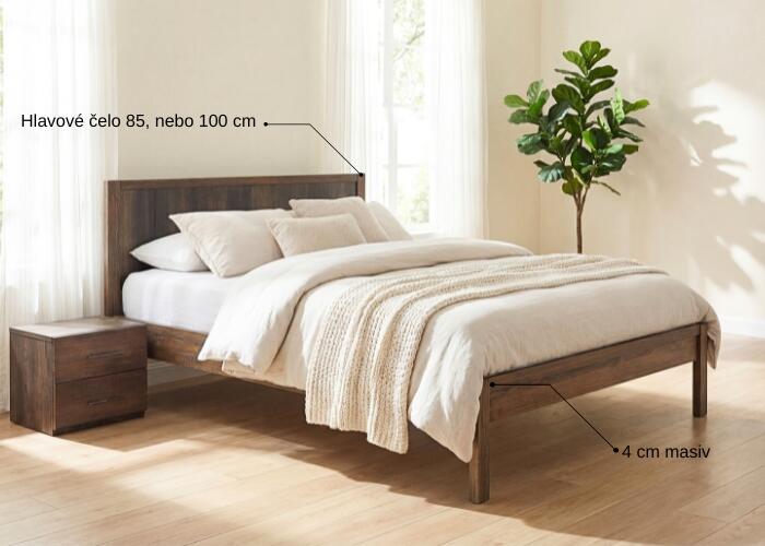 Postel z masivu PARMA buk