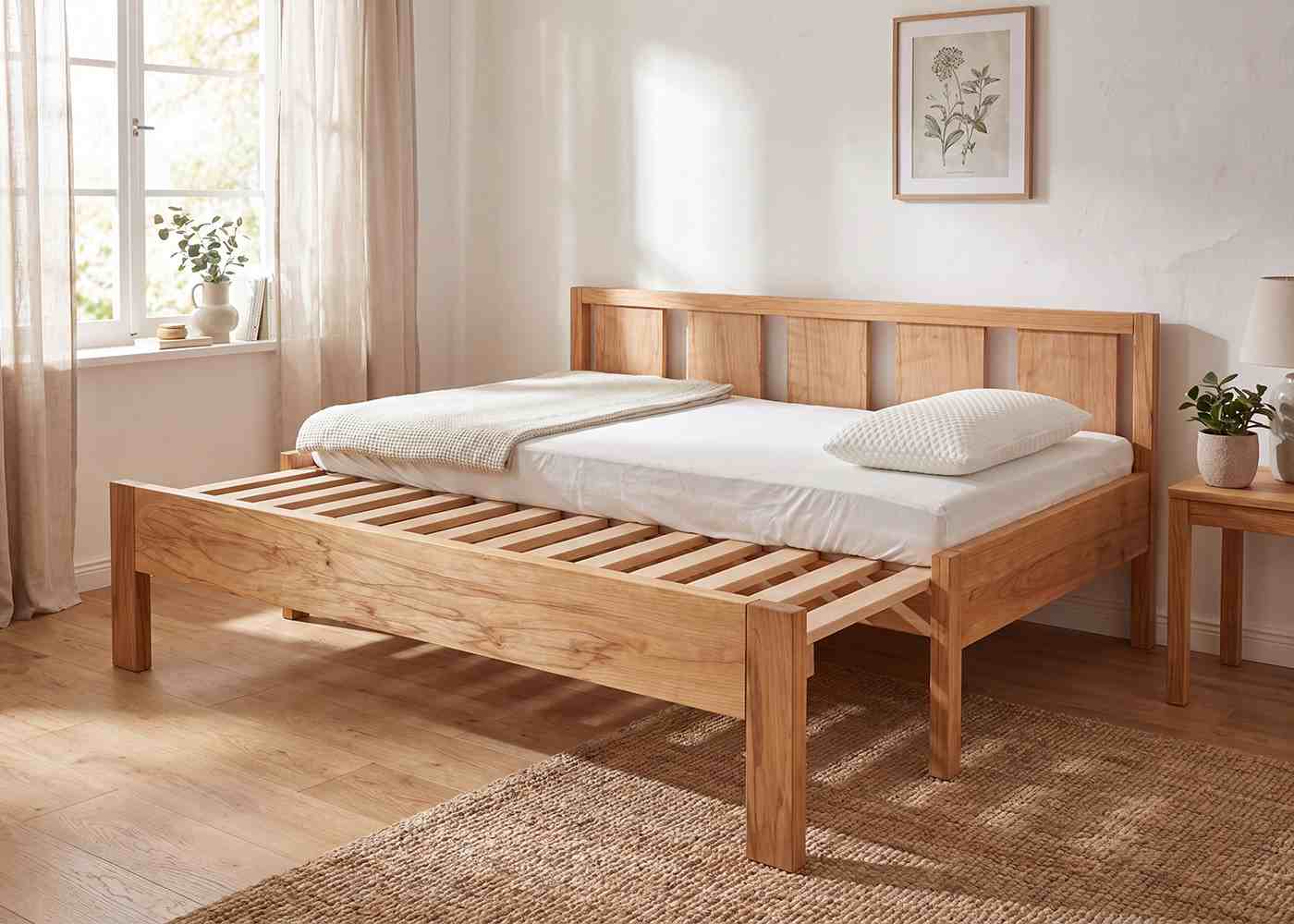 Rozkládací postel z masivu FAVARO #1