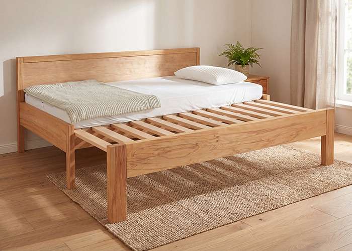 Rozkládací postel z masivu ZERI #1