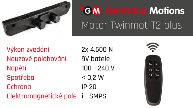 Motor Twinmot T2 plus bezdrátové ovládání