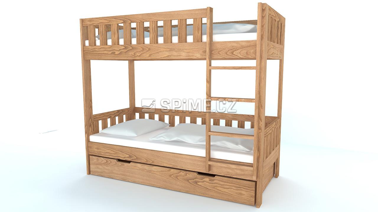Patrová postel z masivu CHILD Buk