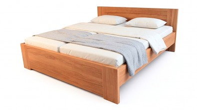 Postel Postelia PETRA Buk 200x200 - dřevěná postel z masivu o šíři 4 cm