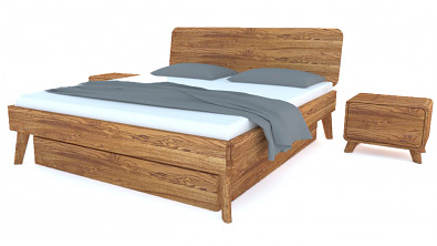 Postel z masivu s úložným prostorem CORTINA Postel z masivu s úložným prostorem CORTINA