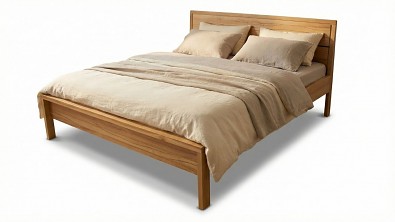 Postel Postelia MILANO Buk 160x200 - dřevěná postel z masivu o šíři 4 cm Obrázek