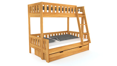 Patrová postel z masivu PUERO Patrová postel z masivu PUERO