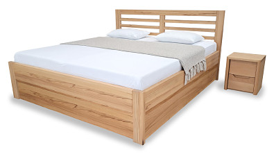 Postel z masivu s úložným prostorem ANDREA Buk jádrový Postel z masivu s úložným prostorem ANDREA Buk jádrový
