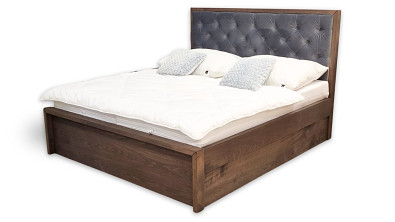 Postel z masivu s úložným prostorem PAPILO