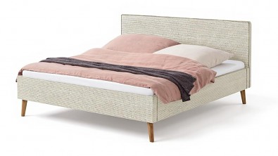 MEISE MÖBEL TWISTER beige, 180x200 cm, Čalouněná postel, manželské dvojlůžko