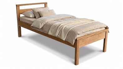 Postel z masivu Postelia PAUL, DUB, 90x200 cm jednolůžko