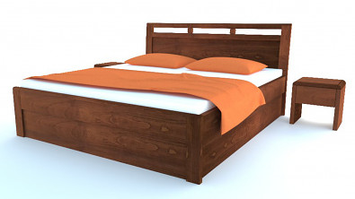 Postel z masivu s úložným prostorem BREMA Buk Postel z masivu s úložným prostorem BREMA Buk