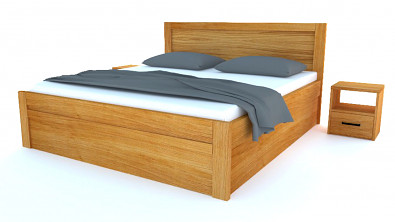 Postel z masivu s úložným prostorem ESTER Dub Postel z masivu s úložným prostorem ESTER Dub
