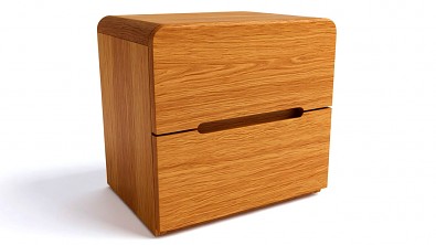 Dřevěný noční stolek z masivu LAGO - masiv Buk nebo Dub v kombinaci s masivní bukovou nebo dubovou dýhou