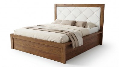 Postel z masivu s úložným prostorem ENZO