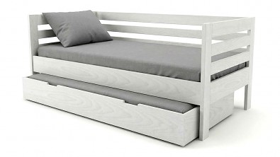 Postel z masivu PAVEL do U s přistýlkou