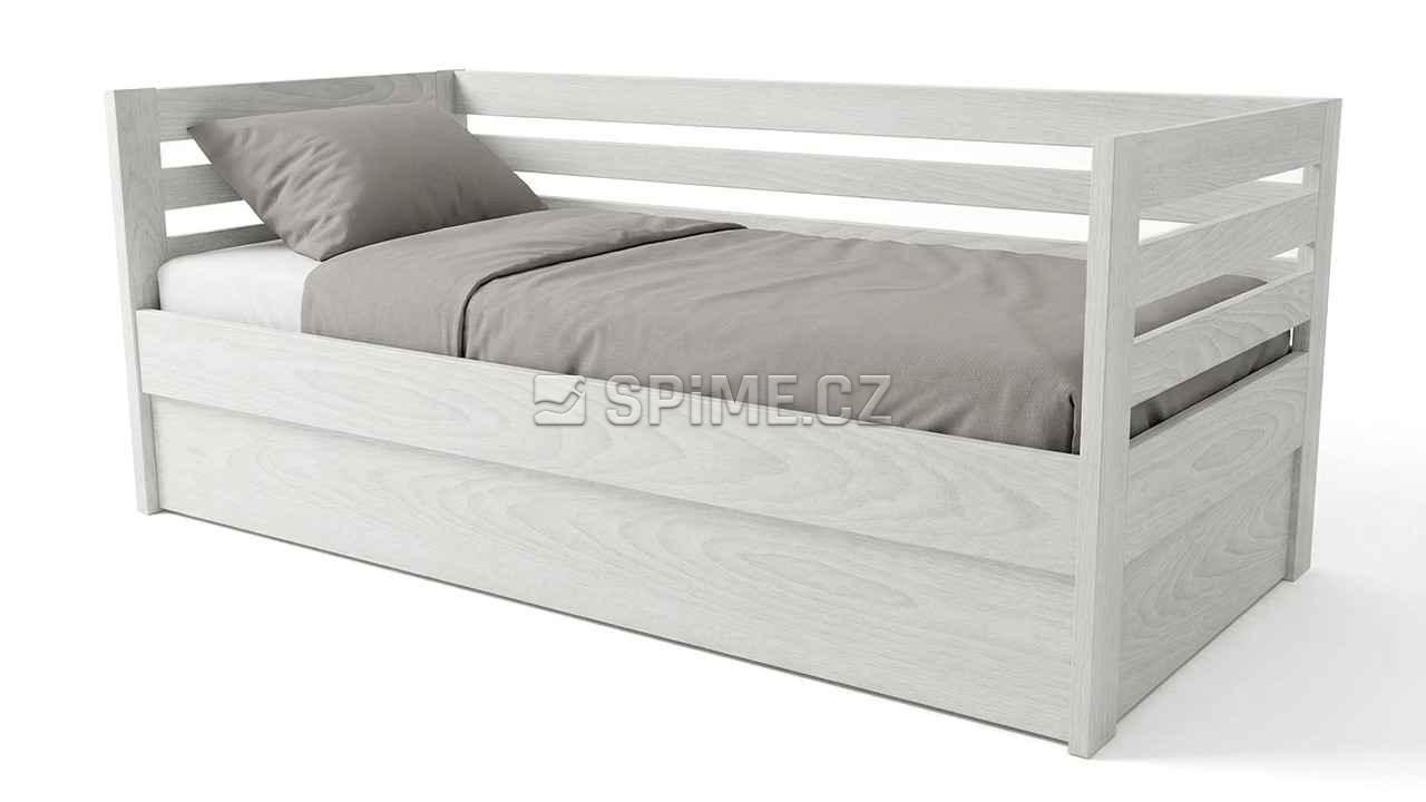 Postel z masivu PAVEL do U s úložným prostorem