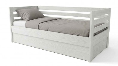 Postel z masivu PAVEL do U s úložným prostorem