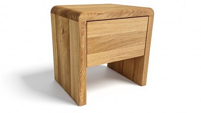 Dřevěný noční stolek z masivu BELAGO - Provedení masiv Buk nebo za příplatek Olše, Bříza, Dub, Javor, Jasan