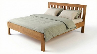 Postel Postelia CAIRO Buk 180x200 - dřevěná postel z masivu o šíři 4 cm, Buk a nebo Olše