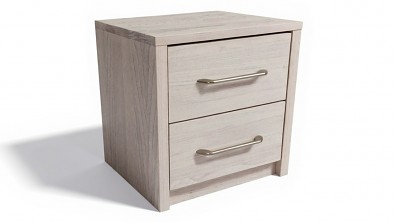 Postelia COMODINO DUO Buk 45x35x40 cm - Materiál: Masiv Buk + Dýha Buk, Odstín: Olej Transparent přírodní odstín, Rozměr Š+H+V: 45x35x40 cm , Úchyt: Frézovaný úchyt, Výsuv: Hettich Rolničkový