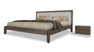 Postel Postelia BERGAMO Buk 160x200 - dřevěná postel z masivu o šíři 6 cm