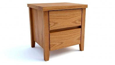 Dřevěný noční stolek z masivu IBIZA - Výběr z masivu Buk nebo Dub