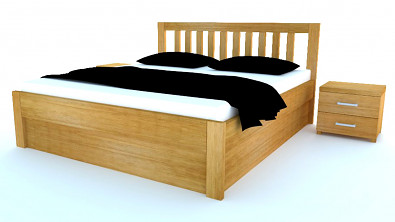 Postel z masivu s úložným prostorem MIA Dub Postel z masivu s úložným prostorem MIA Dub