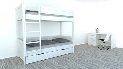 Patrová postel z masivu BAMBINO Buk Patrová postel z masivu BAMBINO Buk