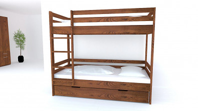 Patrová postel z masivu KIDS Buk Patrová postel z masivu KIDS Buk