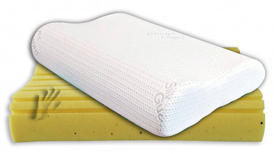 Anatomický polštář Postelia VISCO YOGA 60x40 cm z líné pěny