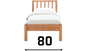 jednolůžka z masivu 80x200