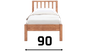 jednolůžka z masivu 90x200