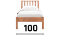 jednolůžka z masivu 100x200