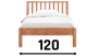 jednolůžka z masivu 120x200